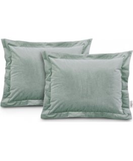 AmeliaHome Dekoratyvinis pagalvės užvalkalas AH VELVET MINT SIDE dydis yra 50X70*2