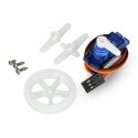 Elecfreaks Servo EF90D 360 - micro - su ratu ir padanga Elecfreaks Servo EF90D 360 - micro - su ratu ir padanga