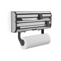 Leifheit 25793 paper towel holder Wall-mounted paper towel holder Stainless steel Black, Stainless s