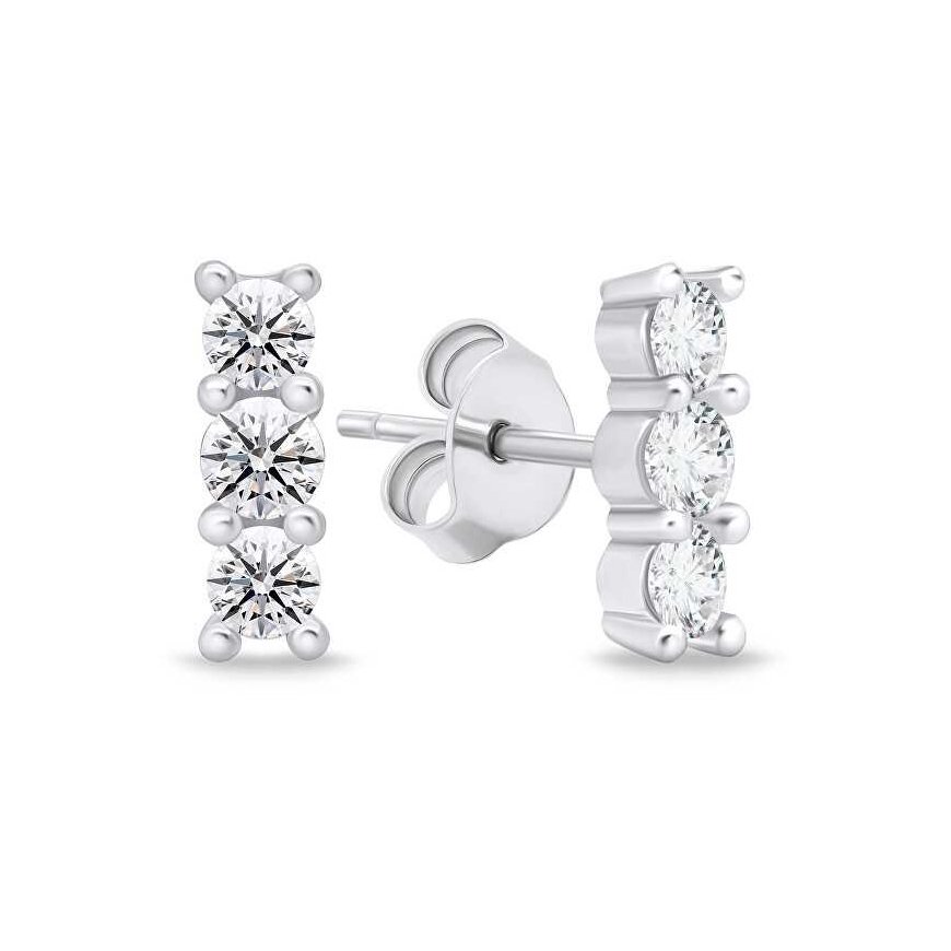 Brilio Silver Brilio Silver Fashion silver earrings with clear zircons EA605W