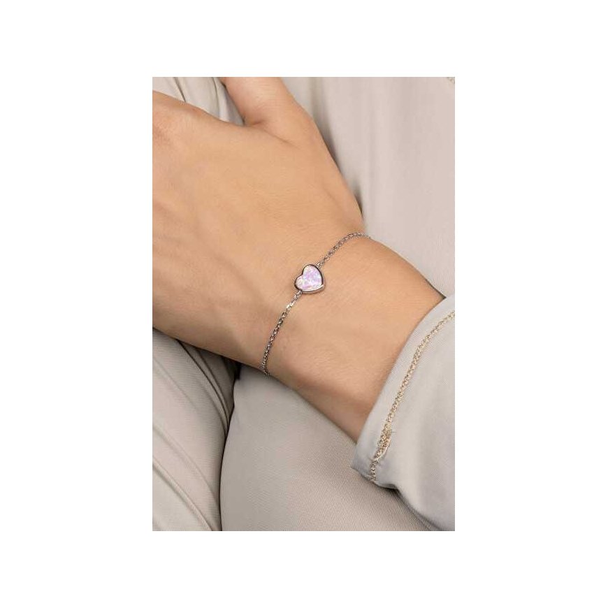 Brilio Silver Minimalist Silver Bracelet Heart BRC123WP – 3