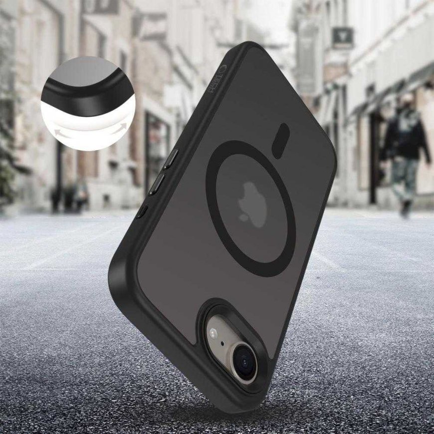 Tech-Protect MagMat MagSafe iPhone 16e dėklas - Matinis Juodas – 4