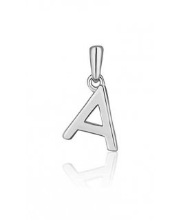 JVD Minimalist silver letter "A" pendant SVLP0948XH2000A