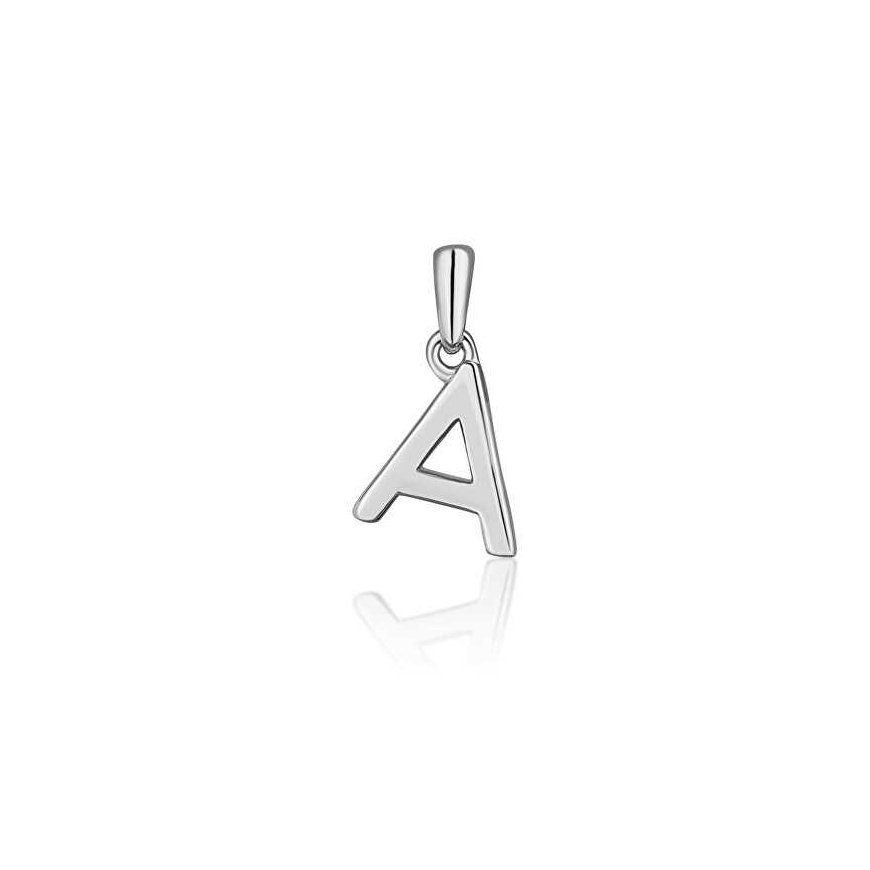 JVD Minimalist silver letter "A" pendant SVLP0948XH2000A