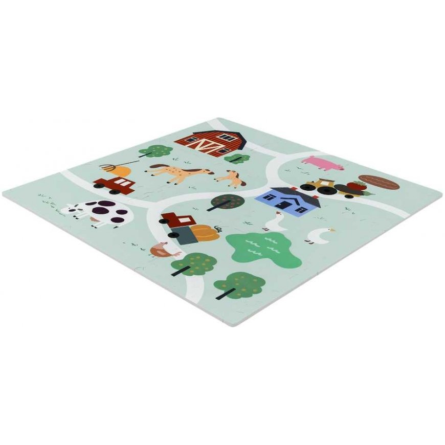 Palapeli Almarina Koulutusmatto 90x90 Paksu vaahtomuovi palapeli 9 kpl. Humbi Farm Village Farm Eläimet – 3