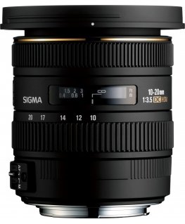 Sigma 10-20mm f/3.5 EX DC HSM NIKON SLR Plačiakampis objektyvas