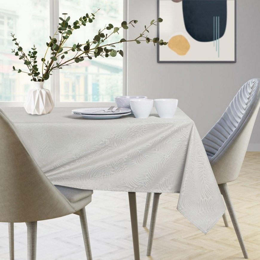 AmeliaHome Tablecloth AH GAIA HMD CREAM 155X400 – 5