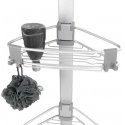 PURIO telescopic bathroom shelf for shower, corner, 3 levels, WENKO PURIO telescopic bathroom shelf for shower, corner, 3 levels, WENKO