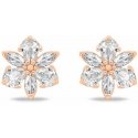 Brilio Silver Shiny bronze earrings Flowers EA1064R