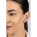 Brilio Silver Shiny bronze earrings Flowers EA1064R