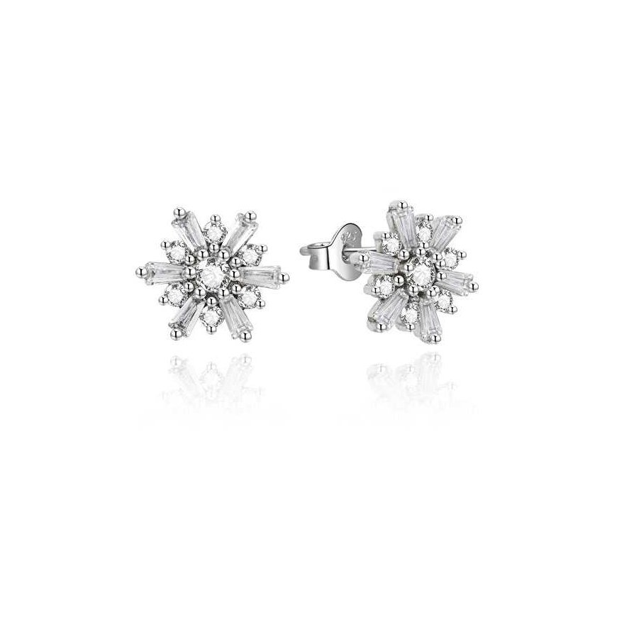 Beneto Design silver earrings with zircons