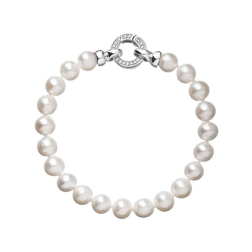 Evolution Group Silver pearl bracelet Pavona 23003.1 A
