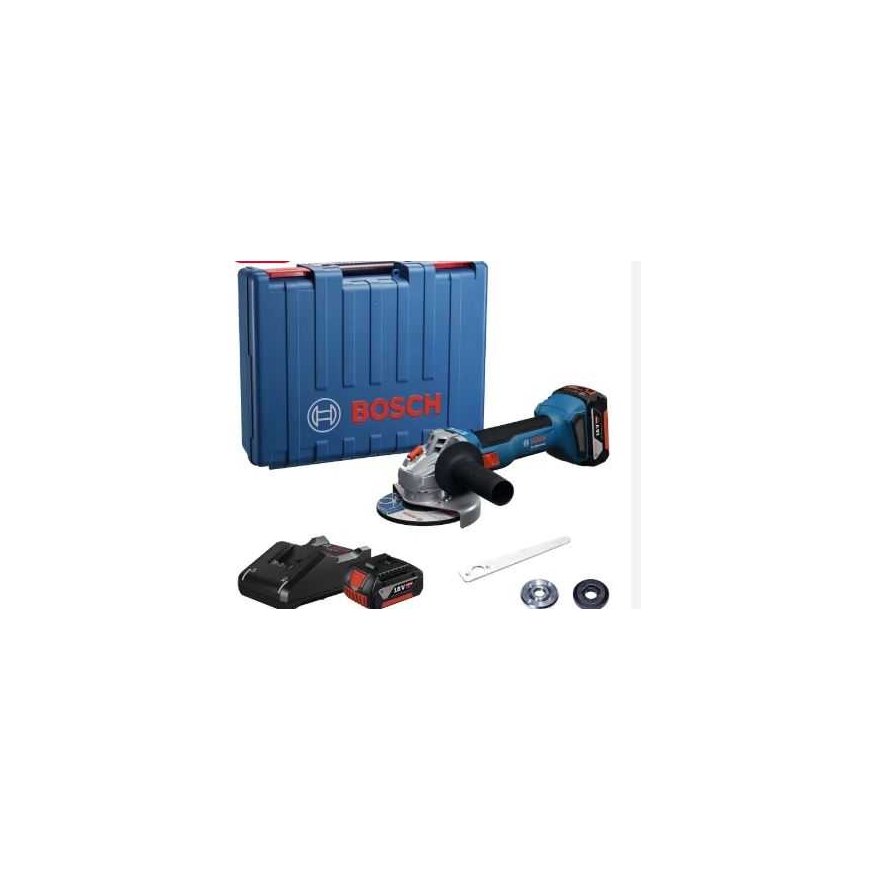 Cordless angle grinder Bosch GWS 18V-8 Professional 125 mm 18 V 2x4.0 Ah batteries with case