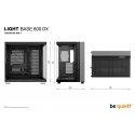 be quiet! LIGHT BASE 600 DX Black „Midi Tower“ Juoda be quiet! LIGHT BASE 600 DX Black „Midi Tower“ Juoda