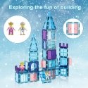 PicassoTiles 72 pc Ice Winter Theme Magnetic Tiles set