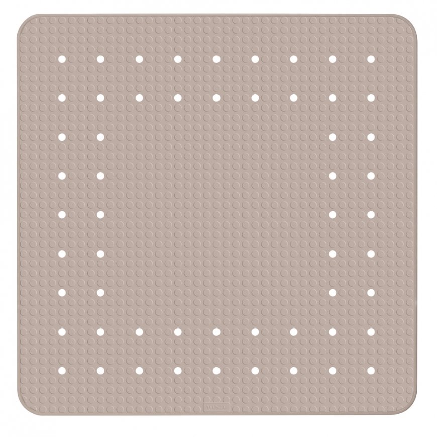 WENKO Shower mat Mirasol Taupe Tumši