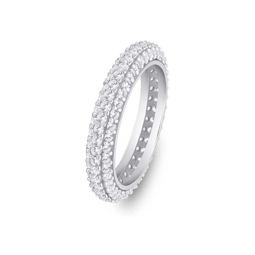 Brilio Silver Brilio Silver Sparkling silver ring with clear zircons RI093W
