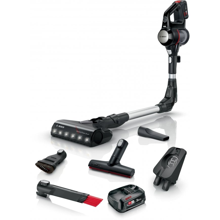 Bosch BCS712XXL электровеник Вертикальный пылесос Аккумулятор Cухой Без мешка 0,3 L Черный 3 Ah