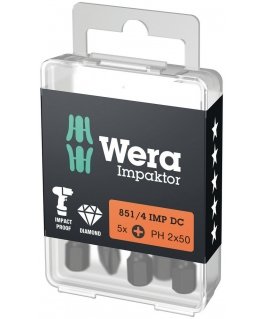 Wera 851/4 IMP DC PH DIY screwdriver bit 5 pc(s)