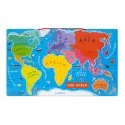 JANOD Magnetic World Map Puzzle English Version Magnētiskā puzle 92 pcs Kartes JANOD Magnetic World Map Puzzle English Version Magnētiskā puzle 92 pcs Kartes