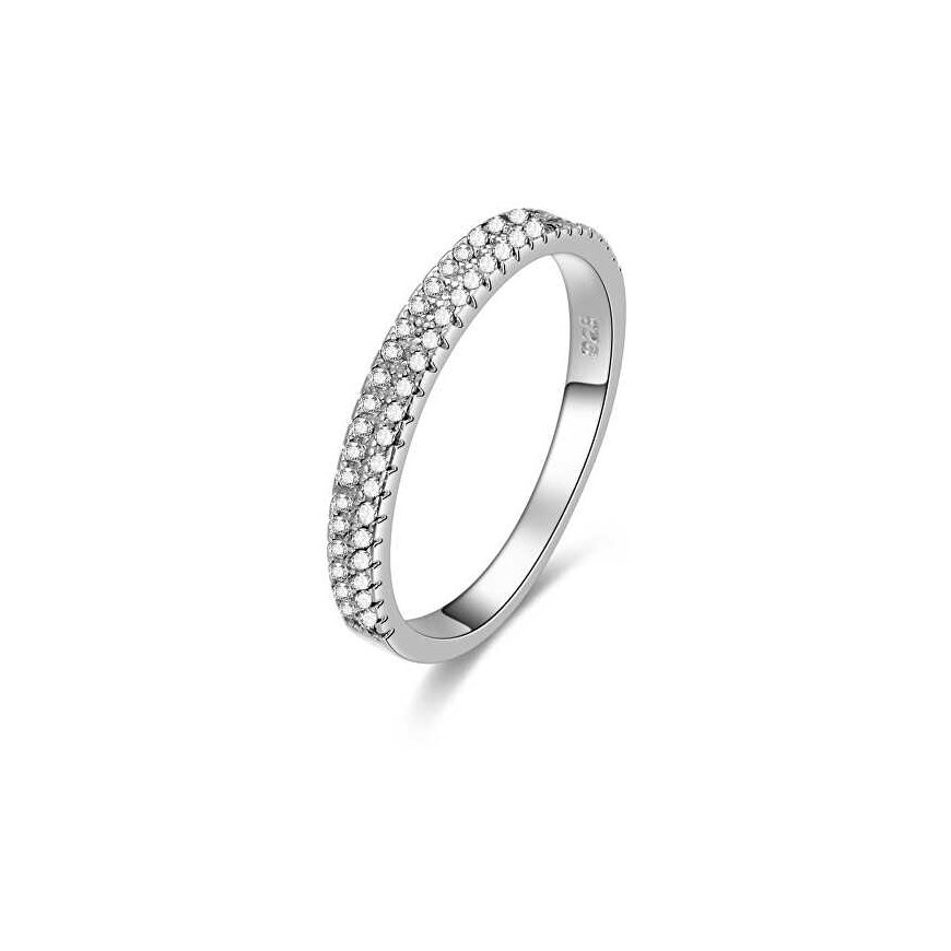 Beneto Silver ring with zircons AGG337