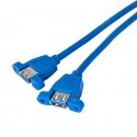 Akyga AK-CA-62 USB кабель USB 3.2 Gen 1 (3.1 Gen 1) 65 m USB 3.0 19-pin 2 x USB 3.0 Синий Akyga AK-CA-62 USB кабель USB 3.2 Gen 1 (3.1 Gen 1) 65 m USB 3.0 19-pin 2 x USB 3.0 Синий