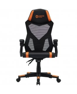 Canyon Flow MCH01 Datorspēļu krēsls Ciets sēdeklis Melns, Oranžs