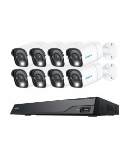 Reolink NVS16-8MB8 - 4K Security System, 16-Channel NVR, 24/7 Recording, Person/Vehicle/Animal Detec
