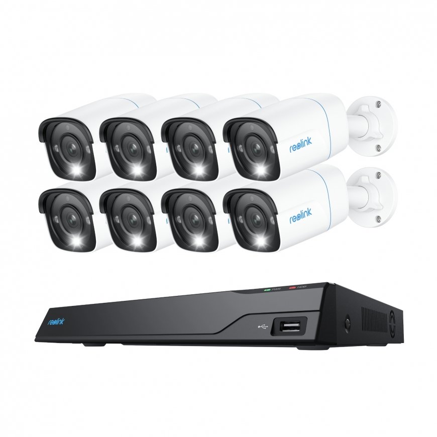 Reolink NVS16-8MB8 video uzraudzības komplekts Vadu