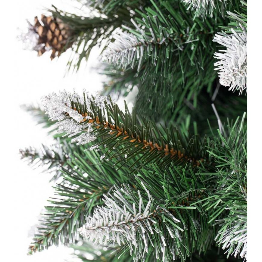 Artificial Christmas tree pine on a stump glitter CRISTAL color bottle green HOMEDE – 4