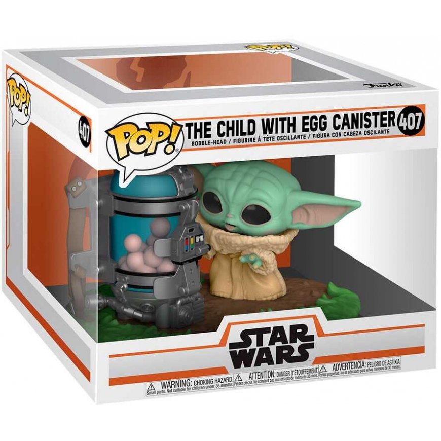 Funko POP -hahmo Star Wars Mandalorian lapsi kanisterin kanssa – 3