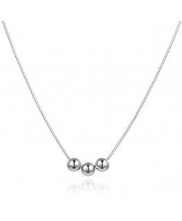 Agate Stylish silver necklace AGS1581/47