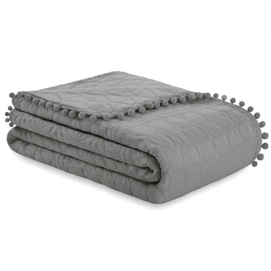 AmeliaHome Bedspread CHARCOAL 240x260 – 4