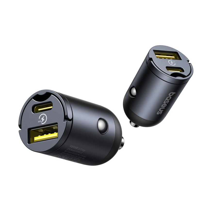 Baseus Tiny Star Mini Autolaturi (U+C) 30W Cosmic musta – 4