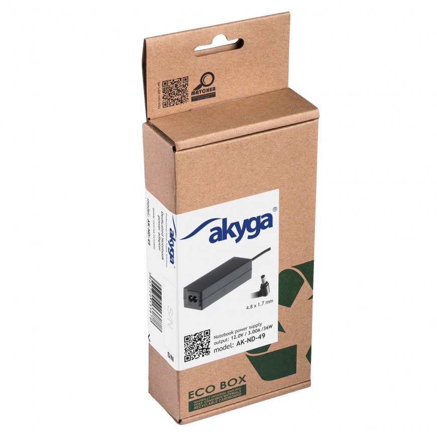 Akyga AK-ND-49 toiteadapter ja vaheldi Hoonesisene 36 W Must – 4