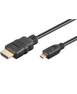 PremiumCord kphdmad5 HDMI-kaapeli 5 m HDMI-tyyppi A (vakio) HDMI-tyyppi D (mikro) musta