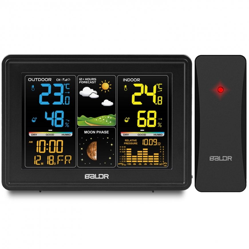 Berdsen Weather station with display BD-907 black – 2