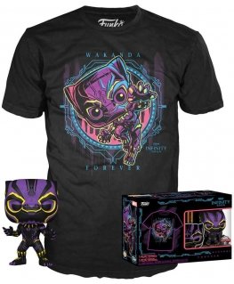 Funko Set figure POP & Tee Marvel Wakanda Forever Black Panther Exclusive