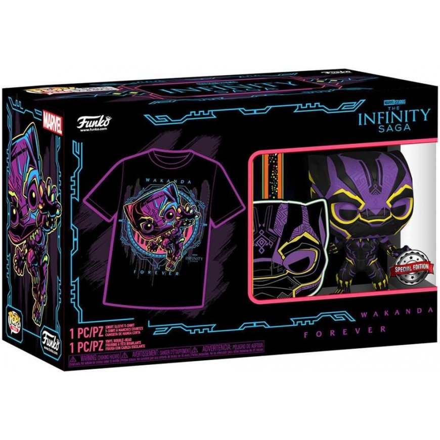 Funko Set figure POP & Tee Marvel Wakanda Forever Black Panther Exclusive – 5