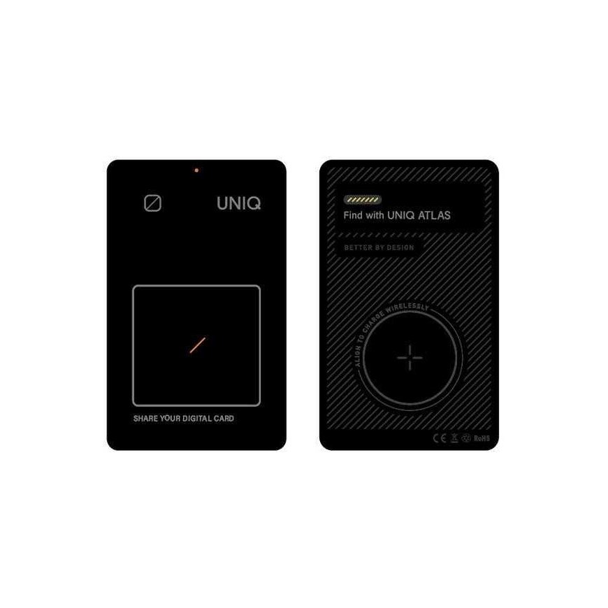 Case UNIQ Localizer NFC Atlasszary/graphite UNIQ-ATLASCARDTRK-GRAPHITE
