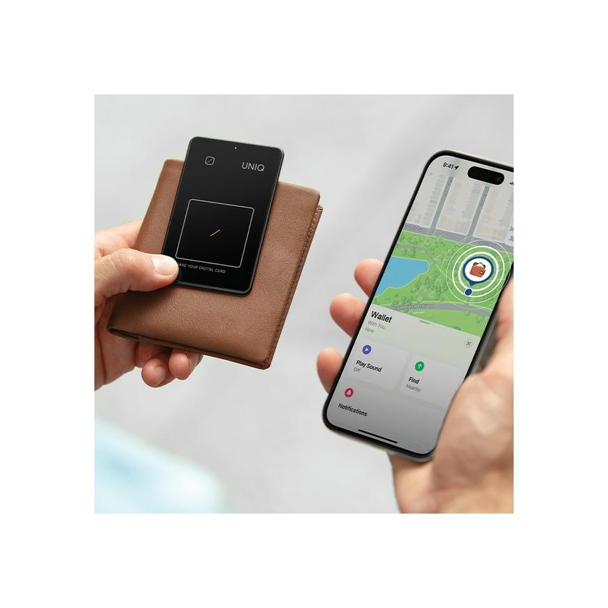Case UNIQ Localizer NFC Atlasszary/graphite UNIQ-ATLASCARDTRK-GRAPHITE – 3
