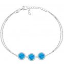 Brilio Silver Brilio Silver Charming silver bracelet with synthetic opals BRC71WB Brilio Silver Brilio Silver Charming silver bracelet with synthetic opals BRC71WB