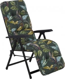 Lena Plus Black Edition G058-02PB PATIO garden armchair with footrest