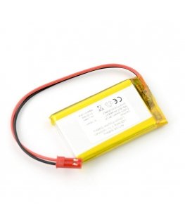 Akyga Li-Pol akku 1400mAh 1S 3.7V - liitin JST-BEC + pistorasia - 54x34x7mm