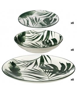 Secret De Gourmet Tableware PALME, 18 pcs