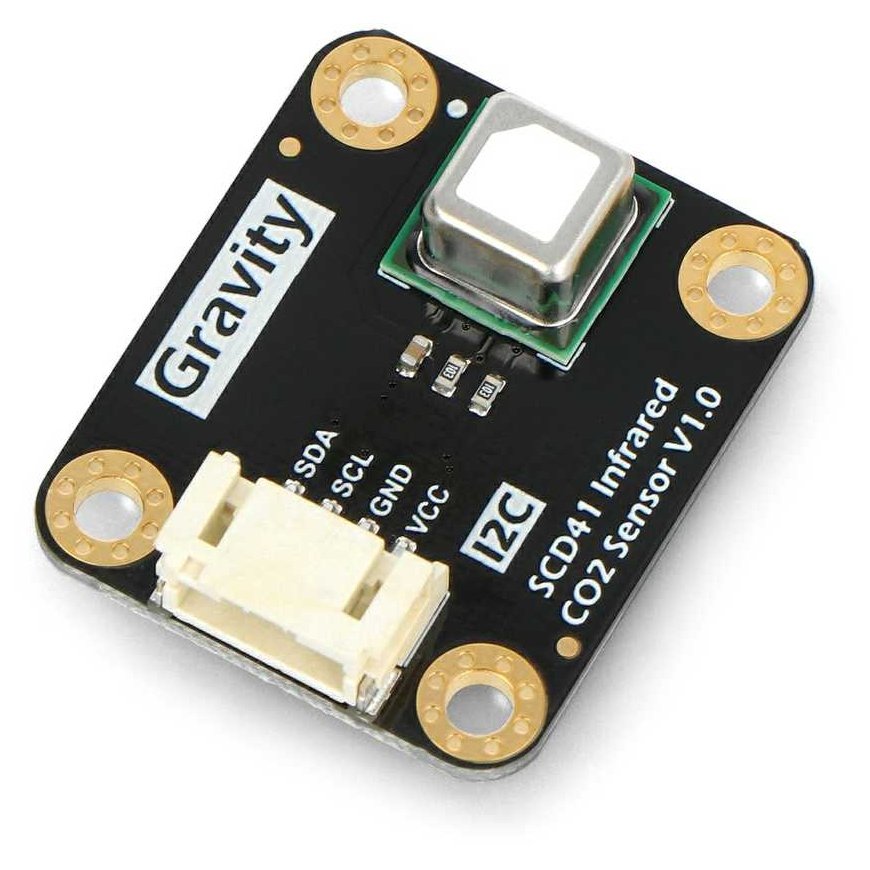 Gravity - CO2 anglies dioksido jutiklis - SCD41 - IR - I2C - 400-5000ppm - DFRobot SEN0536