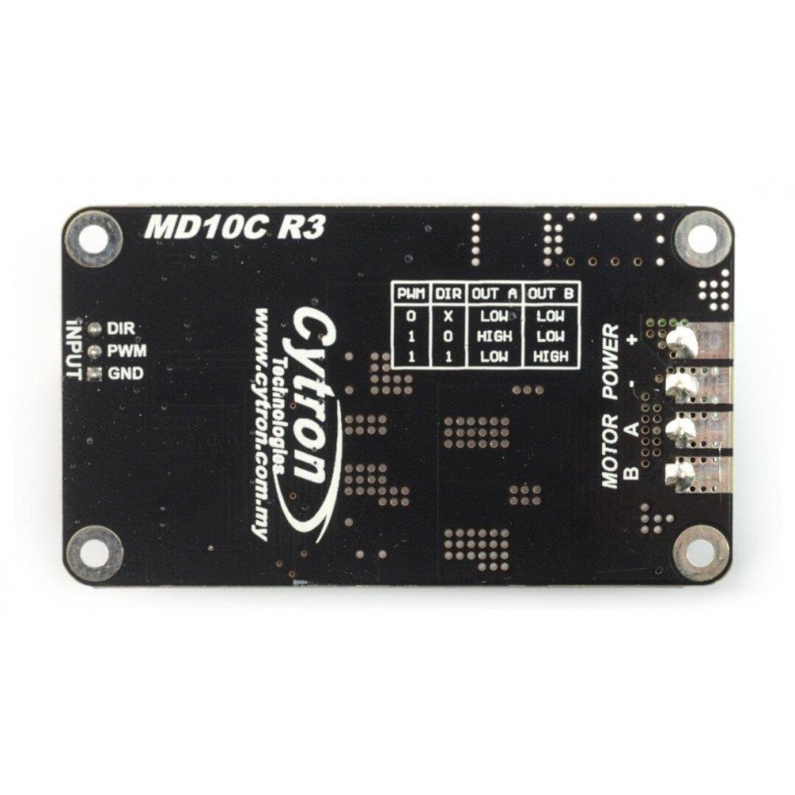 Cytron MD10C - vieno kanalo 30V/13A variklio valdiklis – 3