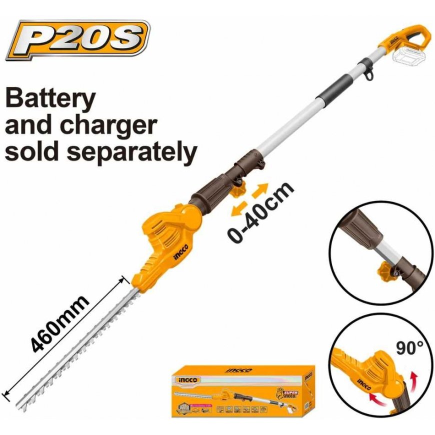 Ingco CPHT201601 Accu Hedge Trimmer Swivel without battery and charger – 3