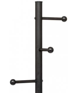 5five Simply Smart BLACKMARBLE coat rack with 6 metal hooks, 173 cm