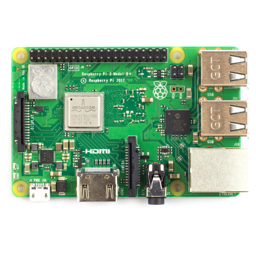 Raspberry Pi 3 B+ WiFi Dual-band Bluetooth 1 Gt RAM 1,4 GHz – 2